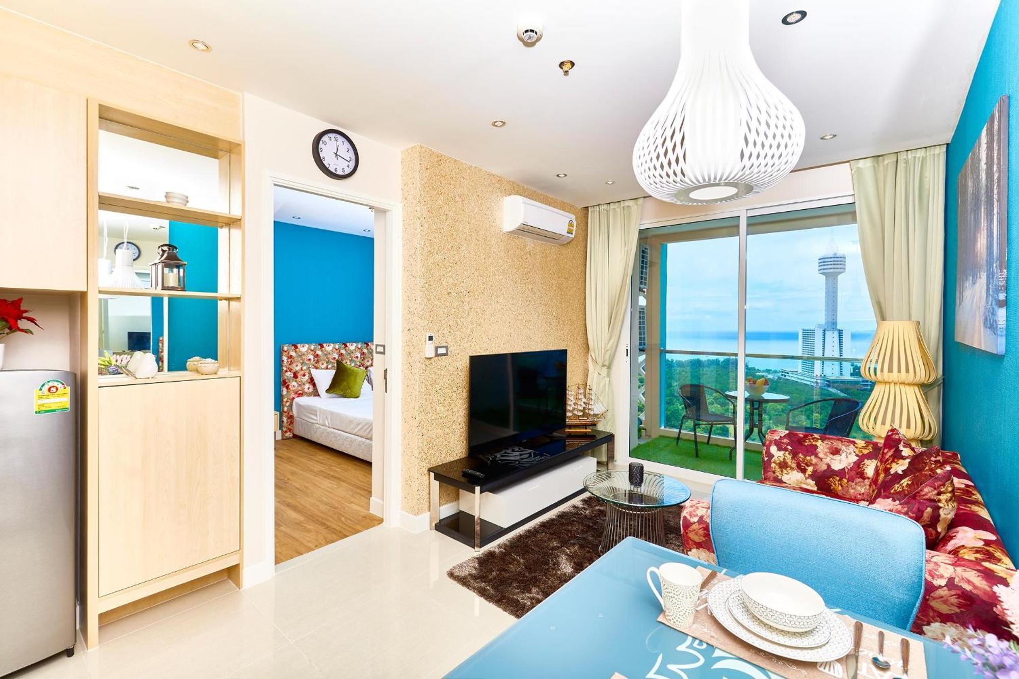 パッタヤーGrande Carribean - Seaview - Jomtien -Free Taxi From The Airportアパートメント エクステリア 写真