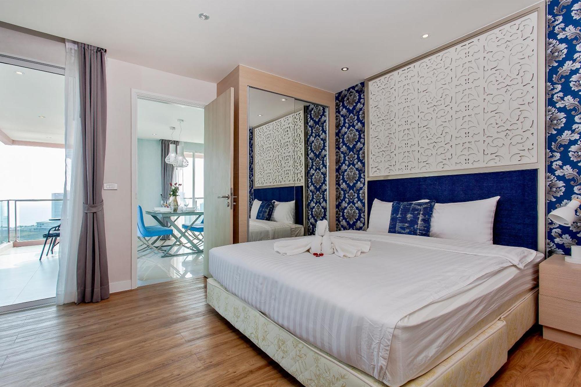 パッタヤーGrande Carribean - Seaview - Jomtien -Free Taxi From The Airportアパートメント 部屋 写真