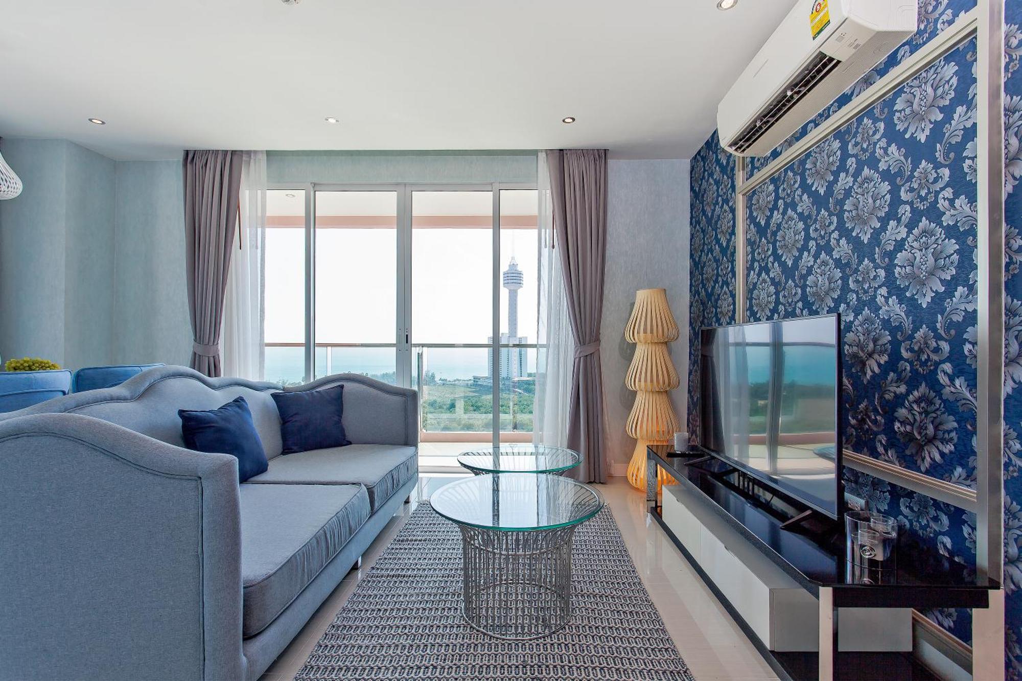 パッタヤーGrande Carribean - Seaview - Jomtien -Free Taxi From The Airportアパートメント 部屋 写真